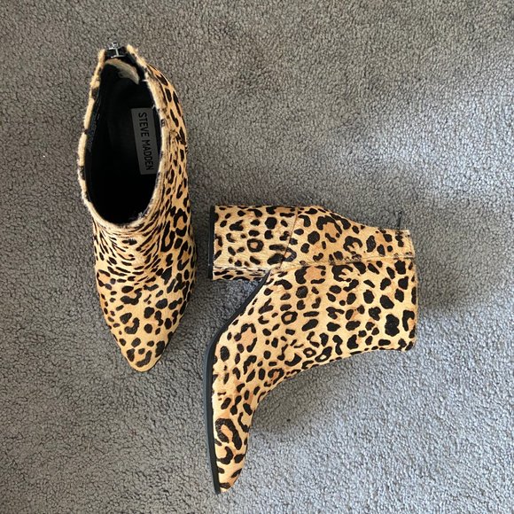 Steve Madden Cheetah Print Boots - Picture 2 of 2